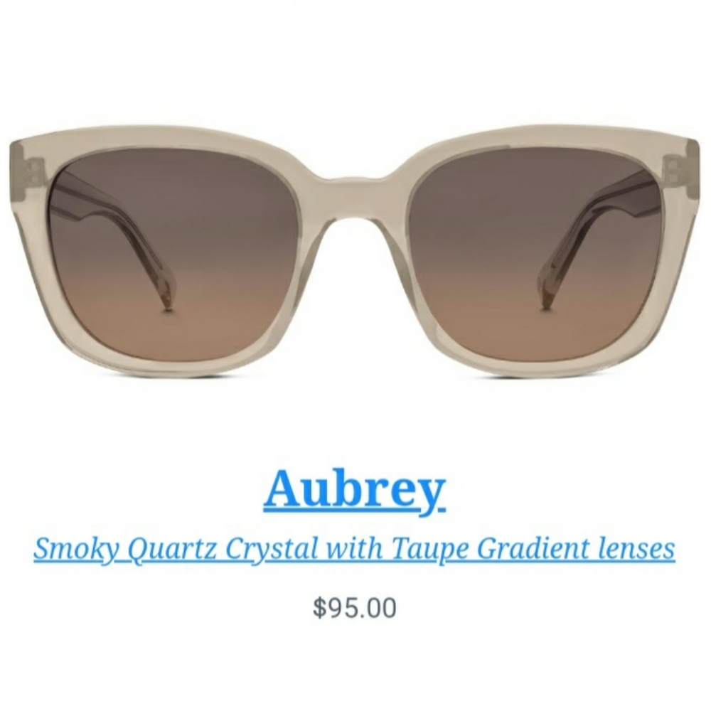 Warby Parker Aubrey Sunglasses, Taupe with Gradient Lenses